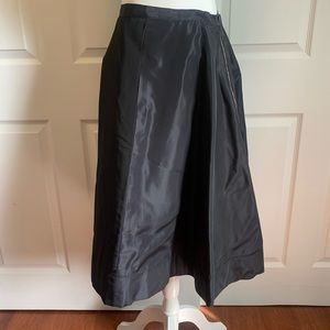 Vintage black satin skirt 28 inch waist